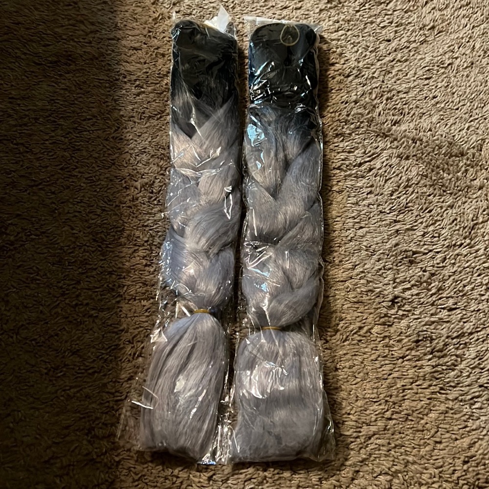 Ombré faux hair extensions
